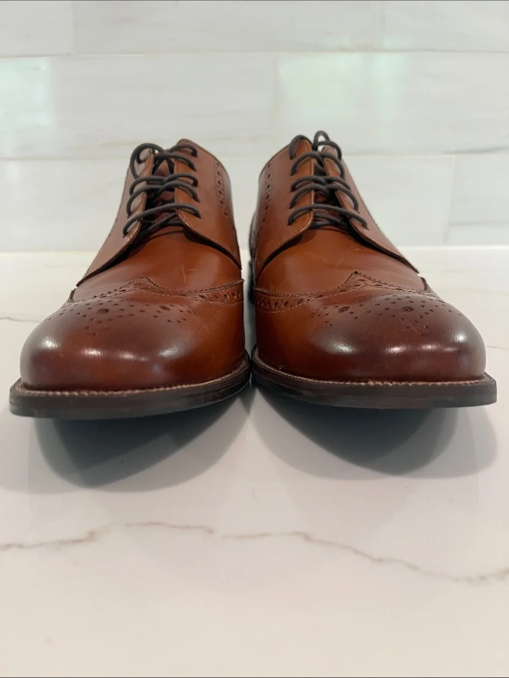 Cole Haan NEW Bedford Leather Wingtip Oxford in British Tan Java size 11